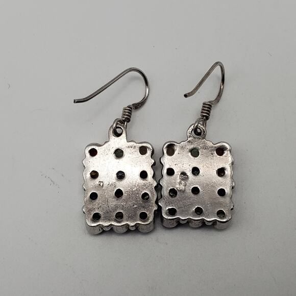 Sterling Silver 925 Gemstone Earrings - Amethyst Peridot Topaz Garnet Citrine - Picture 4 of 5